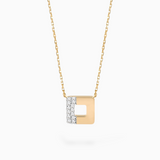 Collier Arty Pavé Or Jaune 750 & Diamants