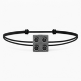 Bracelet Pure Icon 4 Plots Or 750 & Diamants Noirs