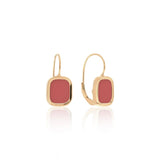Boucles d'oreilles MYKONOS - Corail Rouge Reconstitué