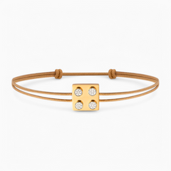 Bracelet Cordon Pure Icon Or 750 & Diamants
