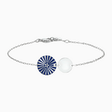 Bracelet KIMIKO - Argent - Bleu Marine
