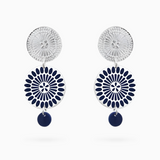 SAKURA Earrings - Navy Blue