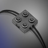 Bracelet Pure Icon 4 Plots Or 750 & Diamants Noirs