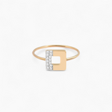 Bague pavée ARTY Or Jaune 750 & Diamants