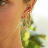 Boucles d'oreilles HONEY - Malachite