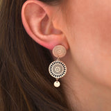 Boucles d'oreilles SAKURA - Résine Noire