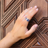 Bague ANDALOUSE Argent925 - bleu