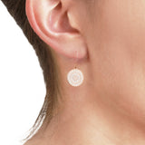 Petite Boucles d'oreilles SAKURA - blanche