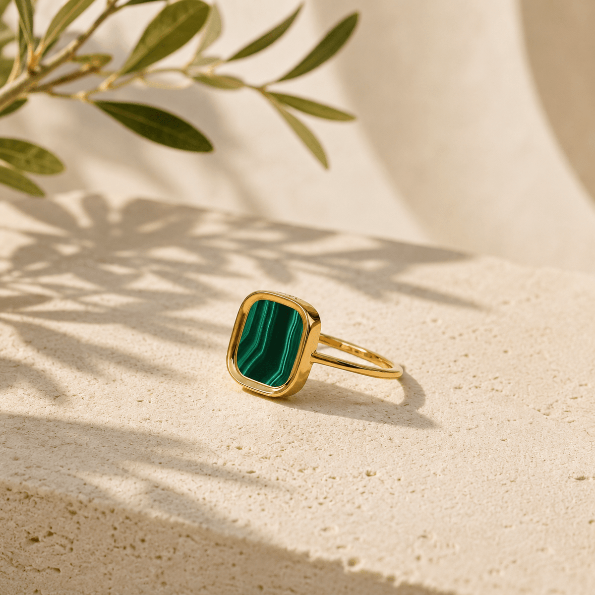 PETITE BAGUE MYKONOS MALACHITE SKALLI