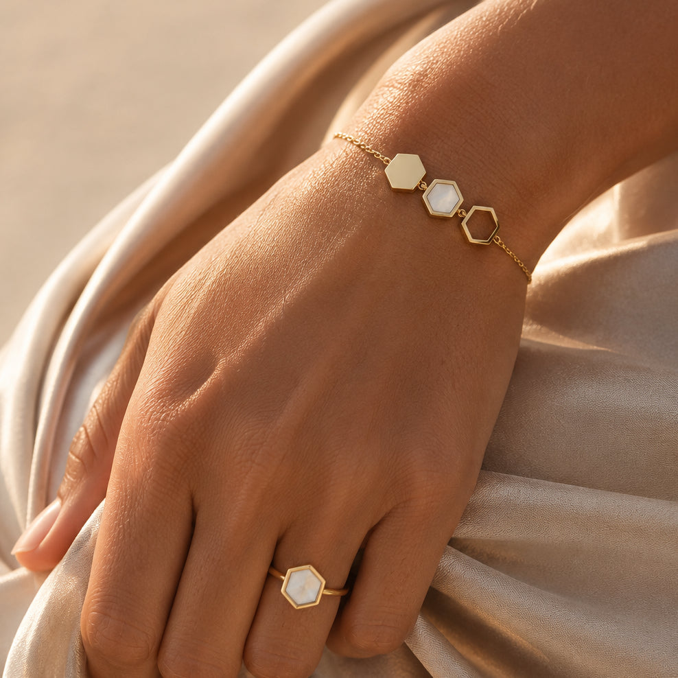 BRACELET HONEY NACRE SKALLI