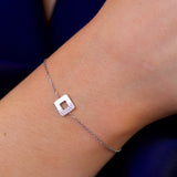 ARTY line bracelet 750 white gold &amp; diamonds