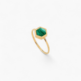 Bague HONEY - Malachite