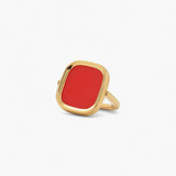 Bague MYKONOS - Corail Rouge Reconstitué