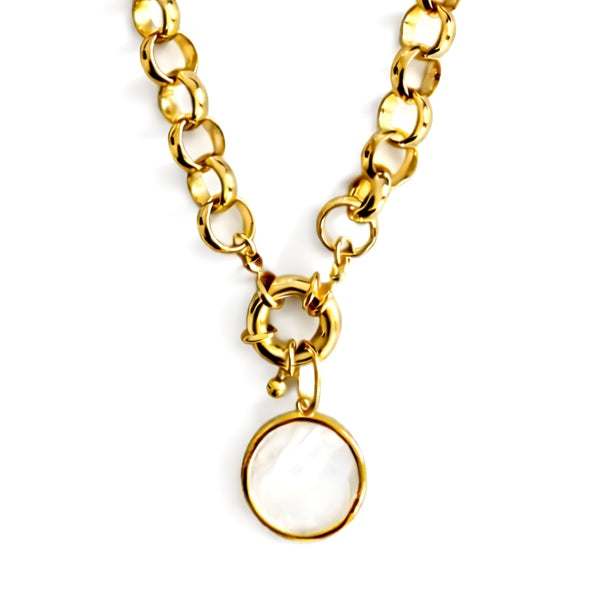 Collier jaseron MYKONOS fermoir bouée Skalli-Paris