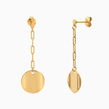 Boucles d'oreilles CHIPS plaqué or