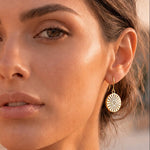 Petite boucles d 'oreilles KIMIKO résine blanche Skalli-Paris