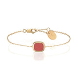 Bracelet MYKONOS -  Corail Rouge Reconstitué