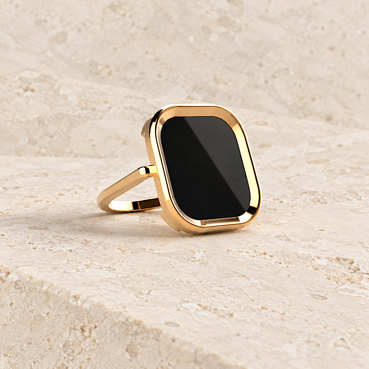 BAGUE MYKONOS ONYX SKALLI