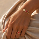 BRACELET HONEY PLAQUÉ OR CORAIL Skalli-Paris