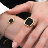 MYKONOS Bracelet - Gold &amp; Onyx