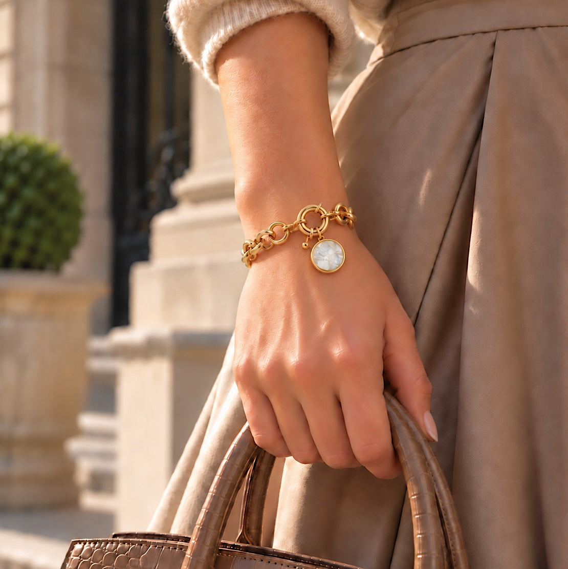 Bracelet Jumbo Mykonos maillon 13mm Skalli-Paris