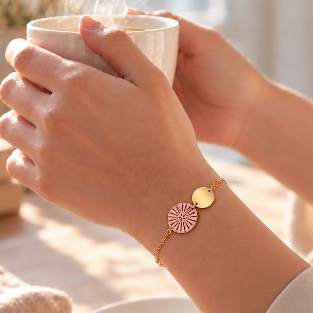 BRACELET KIMIKO ROSE POUDRÉ Skalli-Paris