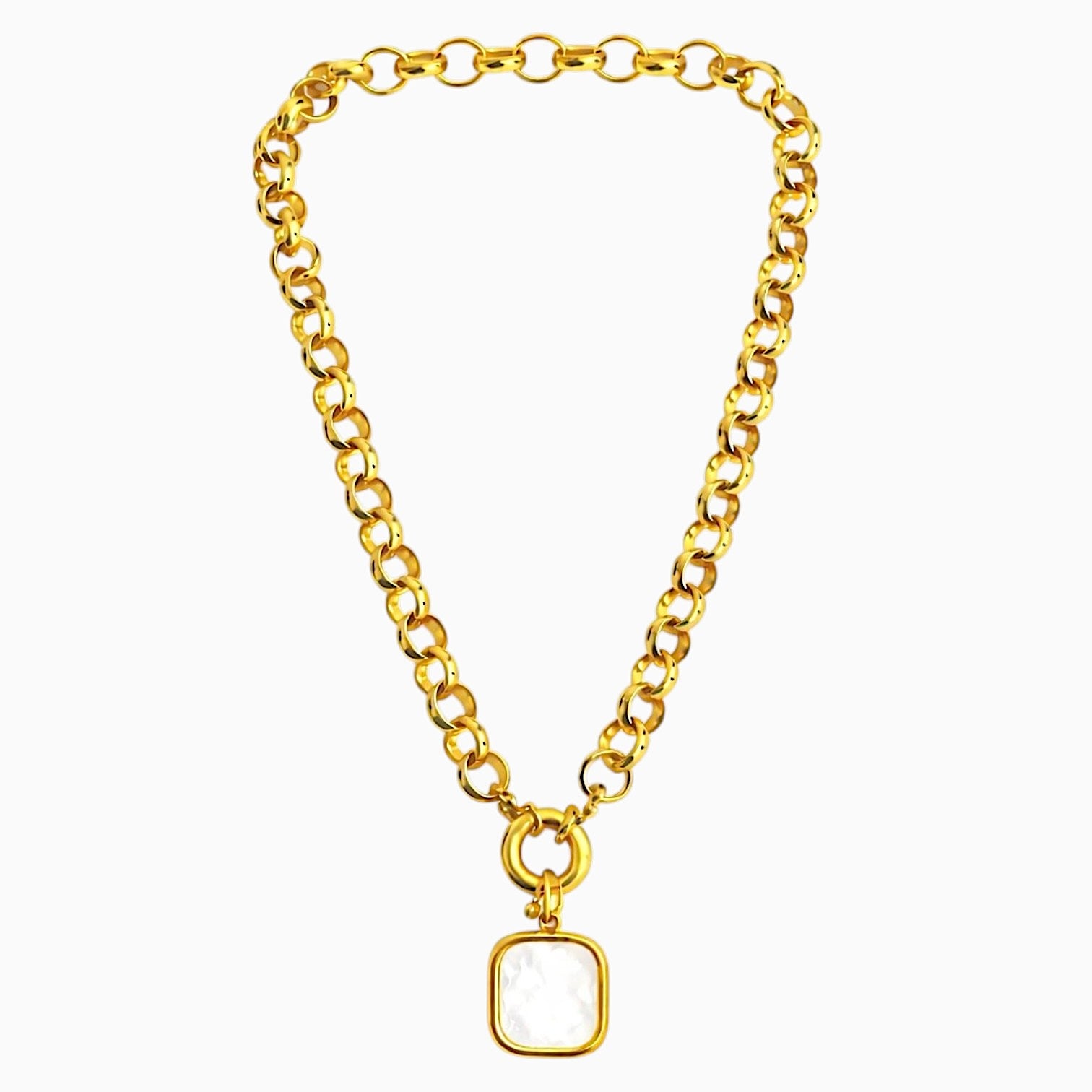 COLLIER JUMBO MYKONOS NACRE Skalli-Paris