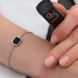 MYKONOS Bracelet - Silver - Onyx