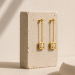 BOUCLES D'OREILLES BALANCELLE PERLE D'EAU DOUCE SKALLI