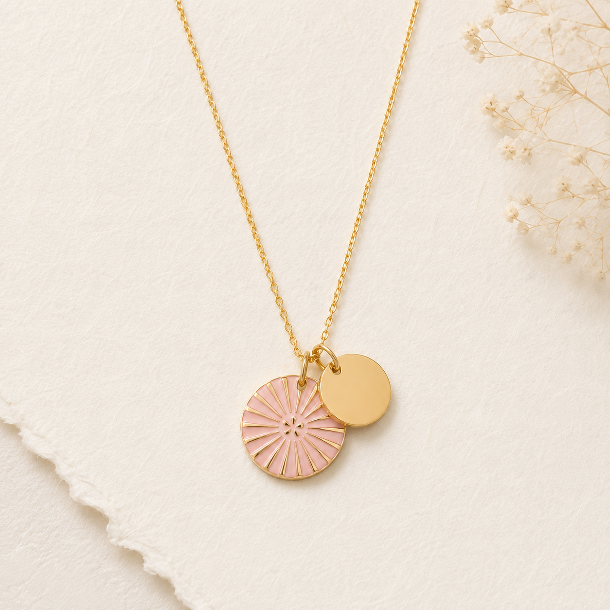 COLLIER KIMIKO ROSE POUDRÉ Skalli