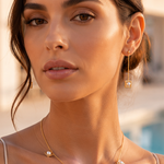 BOUCLES D'OREILLES BALANCELLE PERLE D'EAU DOUCE SKALLI