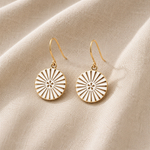 Petite boucles d 'oreilles KIMIKO résine blanche Skalli-Paris