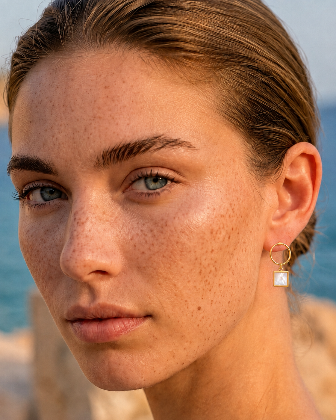 BOUCLES D'OREILLES BOHEME NACRE SKALLI