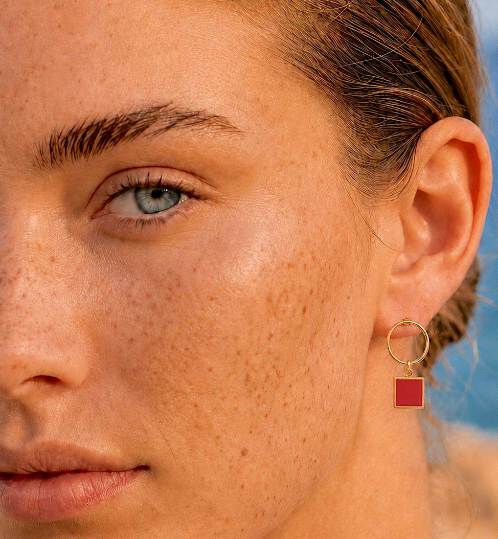 BOUCLES D'OREILLES BOHEME CORAIL SKALLI