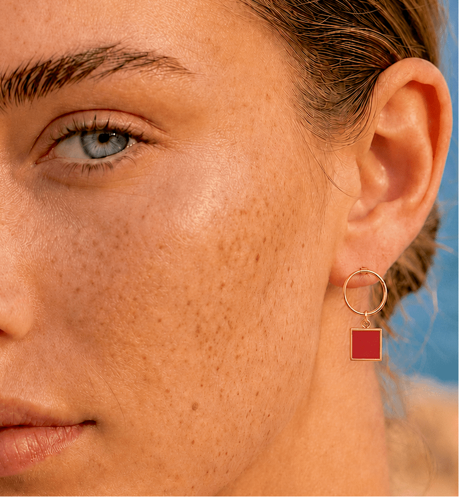 BOUCLES D'OREILLES BOHEME CORAIL SKALLI