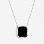 Grand collier MYKONOS argent 925 - onyx Skalli-Paris