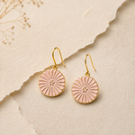 Petites boucles d'oreilles KIMIKO ROSE POUDRÉE Skalli-Paris
