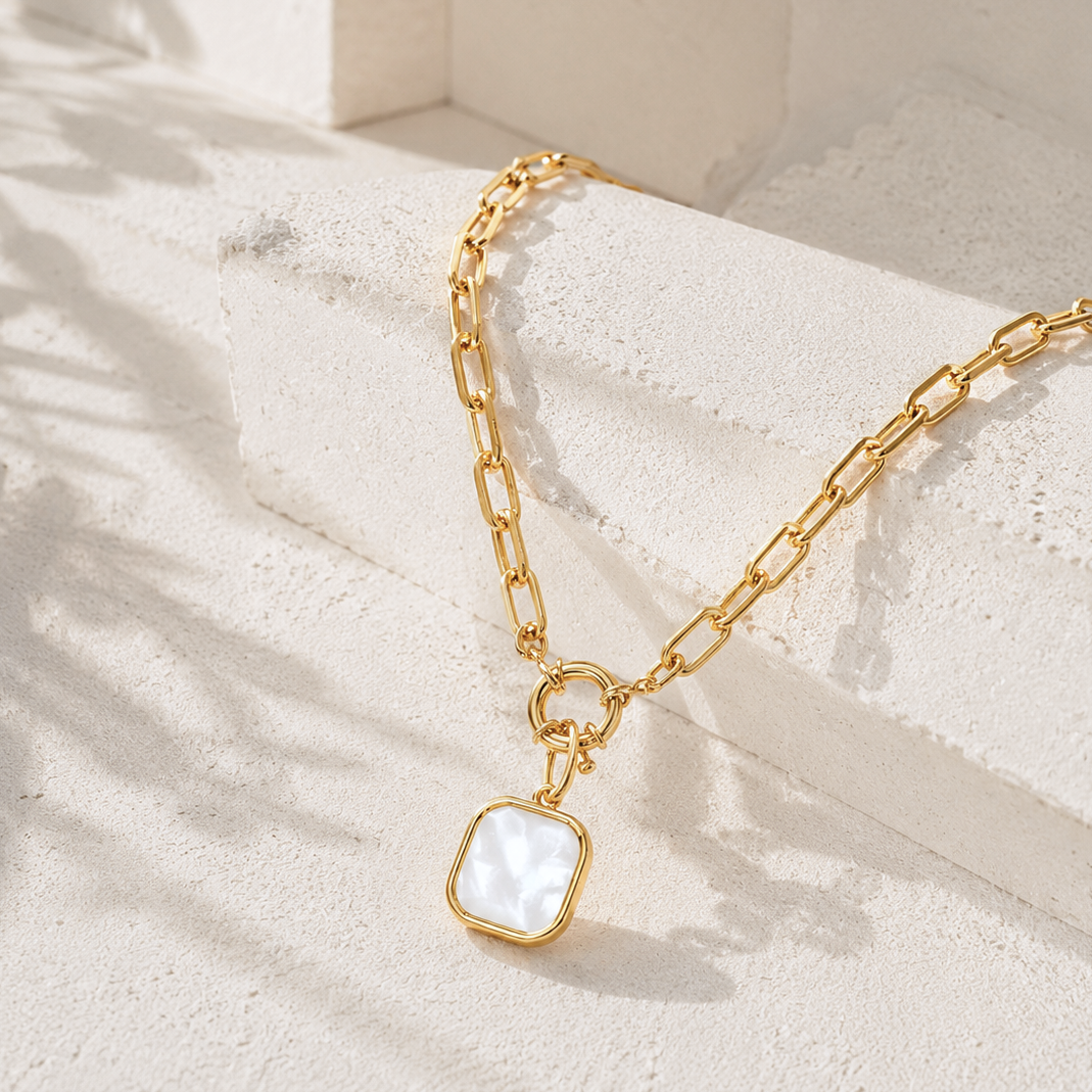 COLLIER FORCAT  MYKONOS  NACRE Skalli