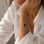 BRACELET MYKONOS ARGENT 925 ONYX SKALLI
