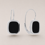 Boucles d'oreilles MYKONOS - Argent - Onyx SKALLI