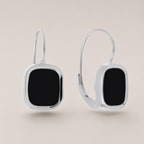 Boucles d'oreilles MYKONOS - Argent - Onyx SKALLI