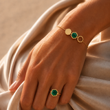 BRACELET HONEY MALACHITE SKALLI