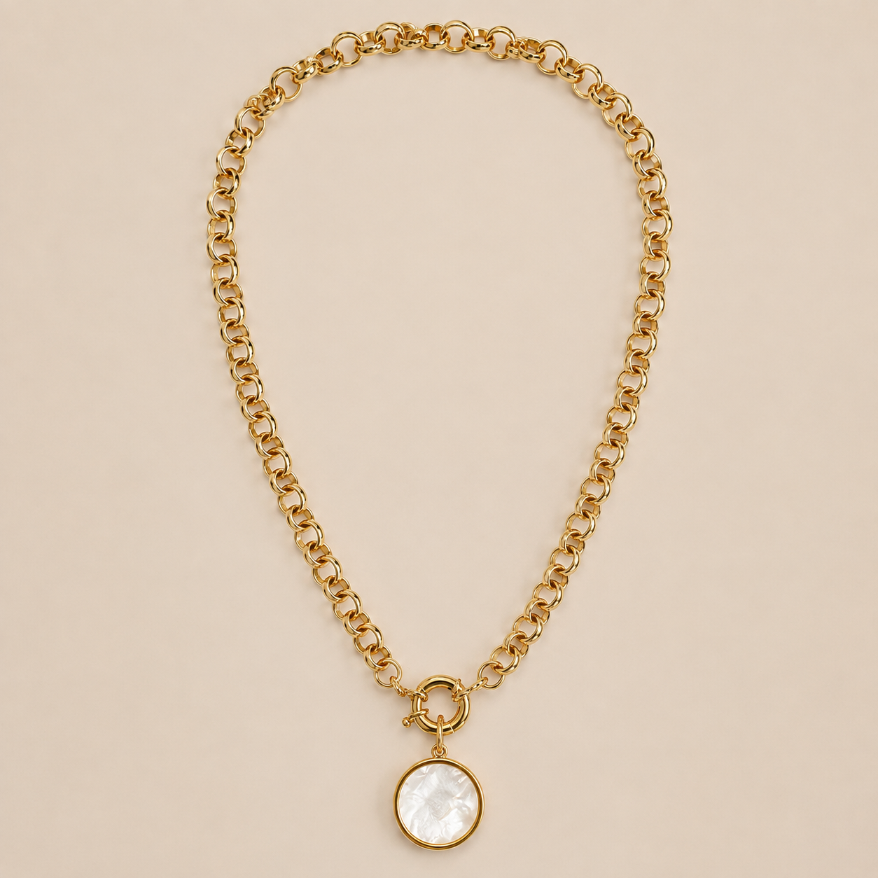 COLLIER JASERON 8mm  MYKONOS NACRE Skalli-Paris
