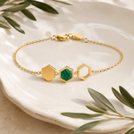 BRACELET HONEY MALACHITE SKALLI