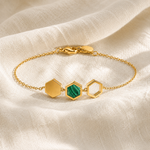BRACELET HONEY MALACHITE SKALLI