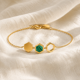 BRACELET HONEY MALACHITE SKALLI