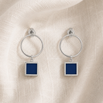 BOUCLES D'OREILLES BOHEME ARGENT 925 LAPIS LAZULI SKALLI