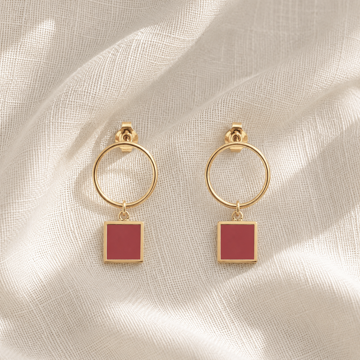 BOUCLES D'OREILLES BOHEME CORAIL SKALLI