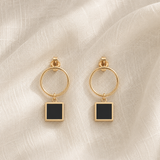BOUCLES D'OREILLES BOHEME ONYX SKALLI
