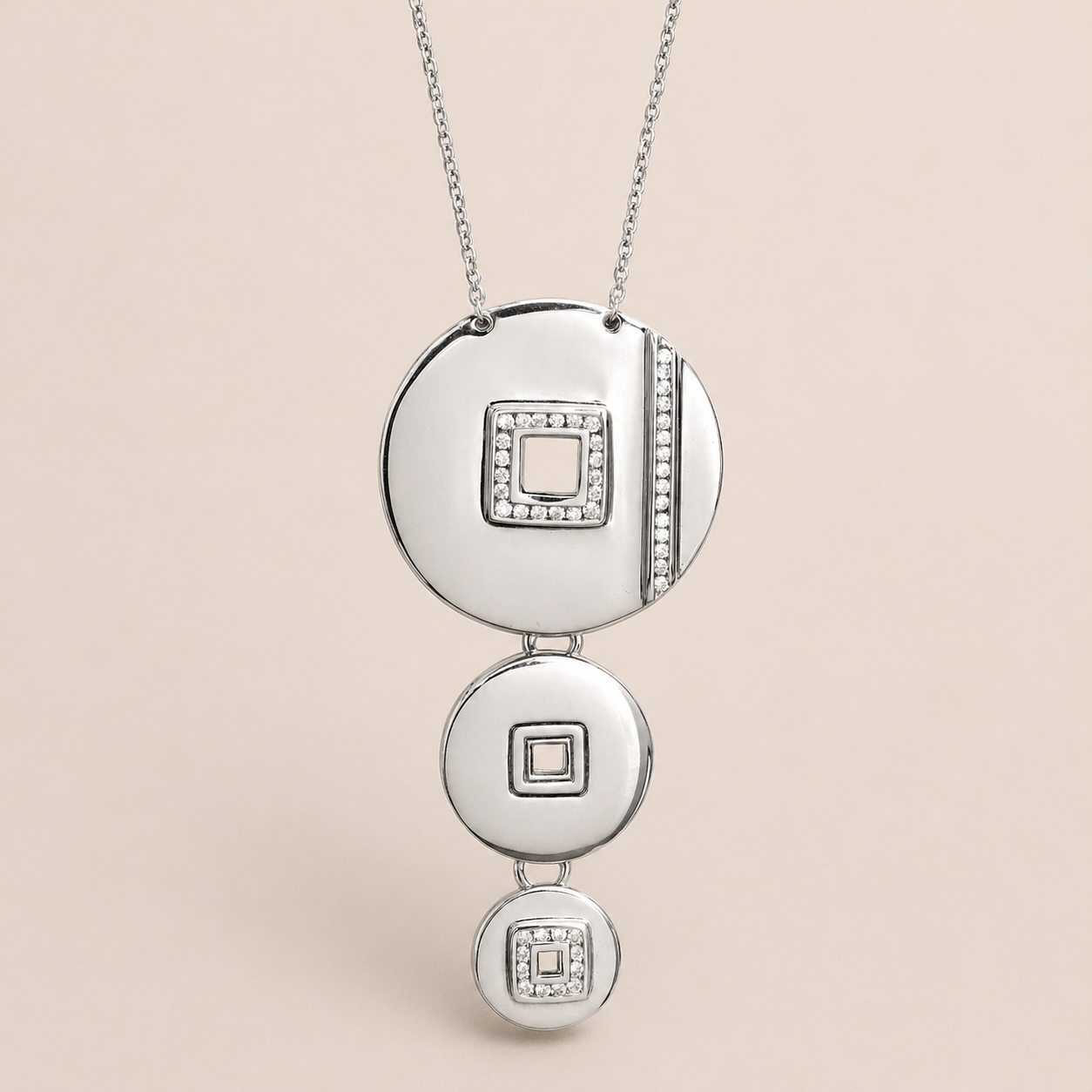 GRAND COLLIER FENG SHUI ARGENT 925 Skalli-Paris